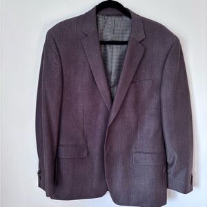 Men’s I Italian soft Chocolate Brown Fully Lined Two Button Front Size40R blazer